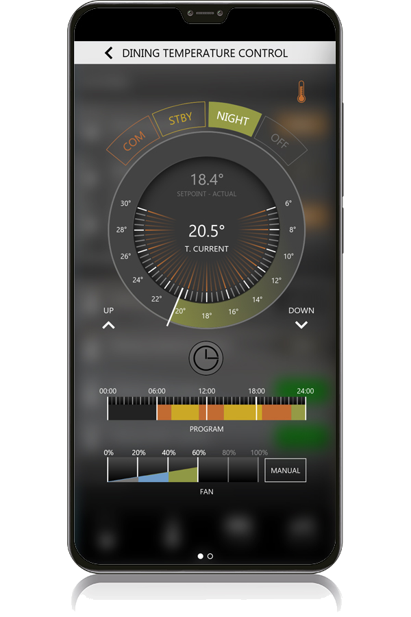 Room Temperature Control Widget