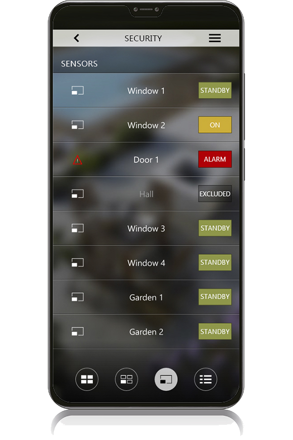 Sensors and Inputs View