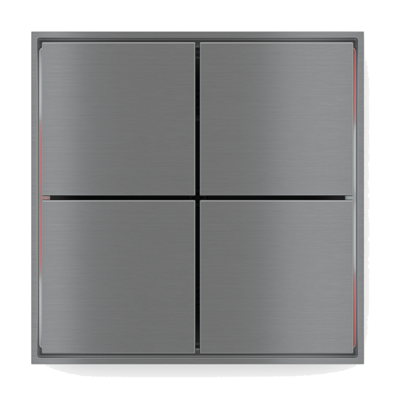 4-fold pushbutton with thermostat FF series