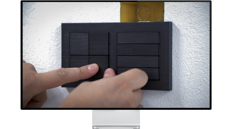 71 Deep Series Installation - Pushbutton with thermostat for 2-fold plate
