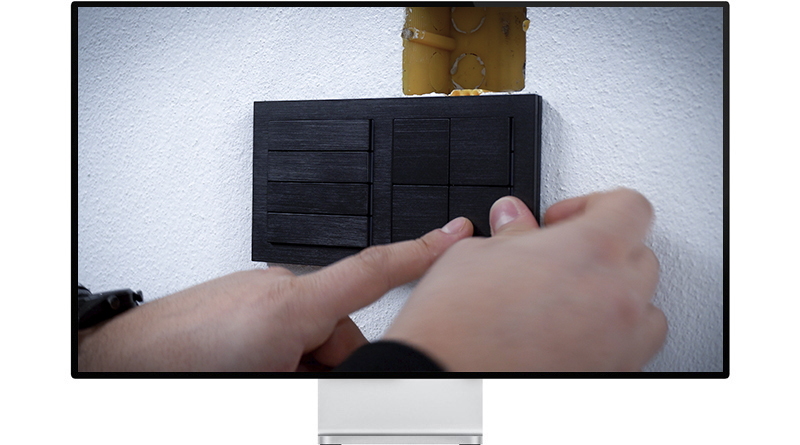 71 'NF Series Installation - Pushbutton with thermostat for 2-fold plate