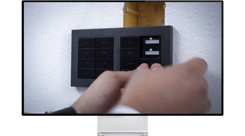 20Venti Deep Series Installation - 8-fold pushbutton for 2-fold plate