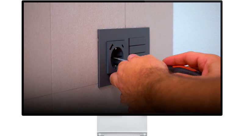 Surface installation 2-fold version - walls thickness max. 35 mm