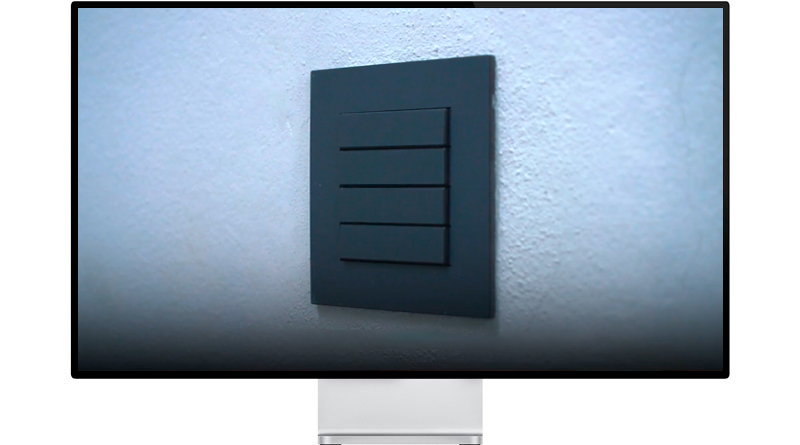 Surface installation square version - masonry walls