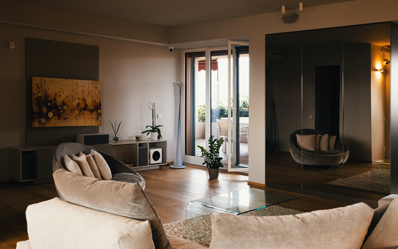 Technological penthouse in Milan