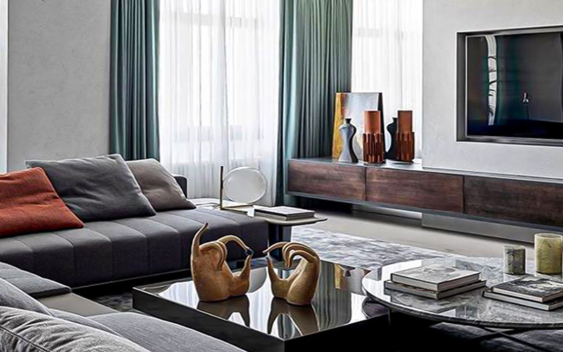 An apartment inspired by French style