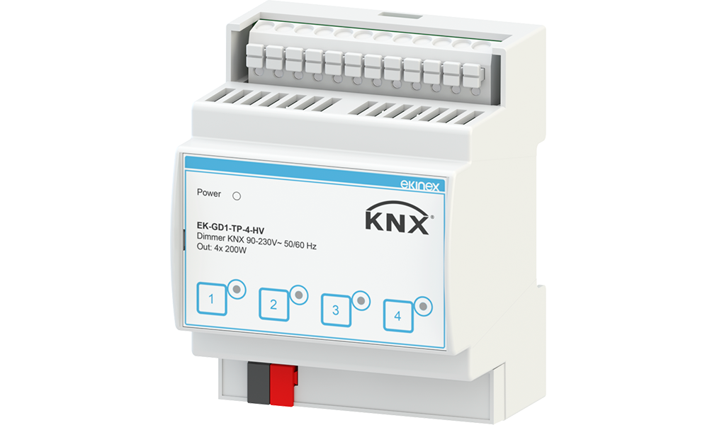 KNX Dimmer 90-230V~ 50/60Hz 4 Kanal
