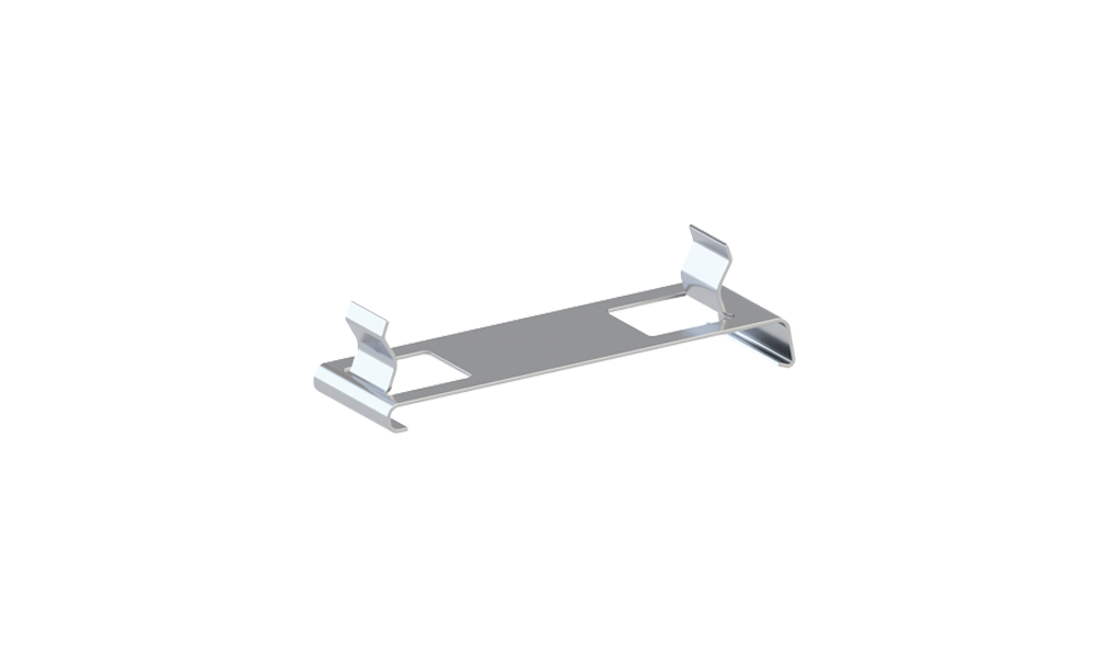 Spring for snapping on wall-mount devices