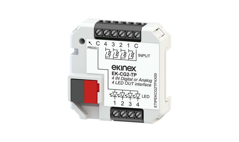 Universal interface CG2 (4 IN conf. as DI or NTC / 4 OUT) with thermostat function