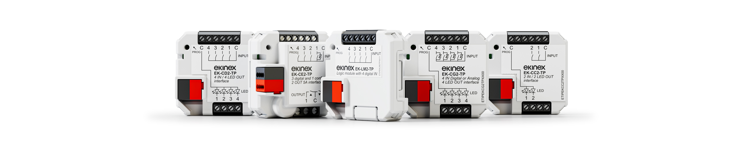 Ekinex Flush-Mounted I/O Modules Family
