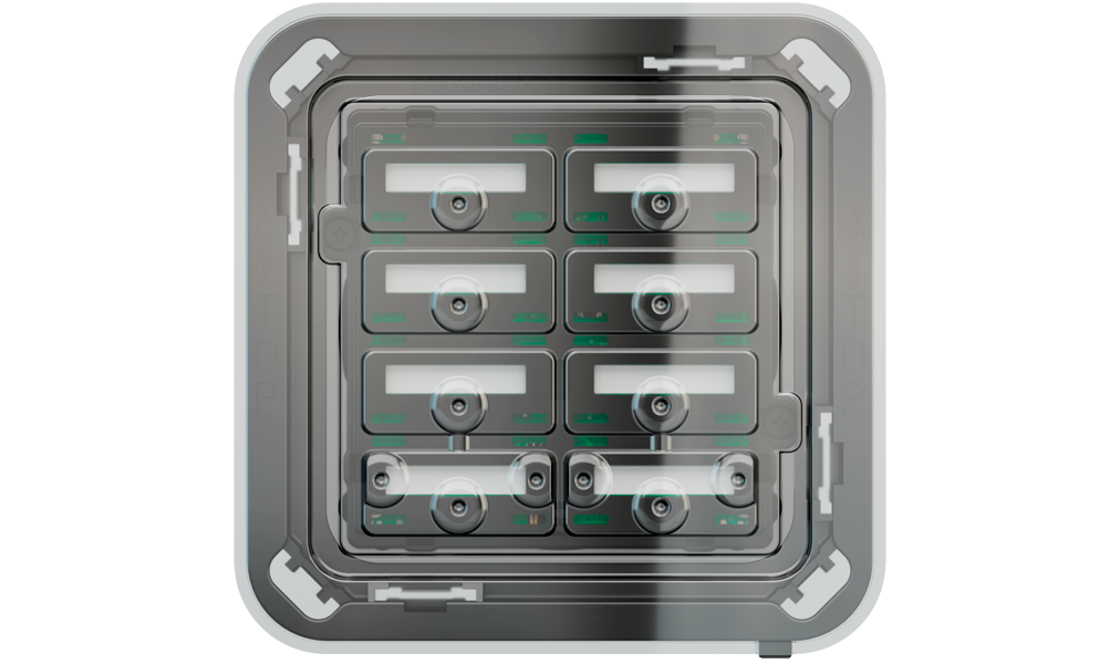 Thermoformed protection for 20venti Surface series pushbuttons