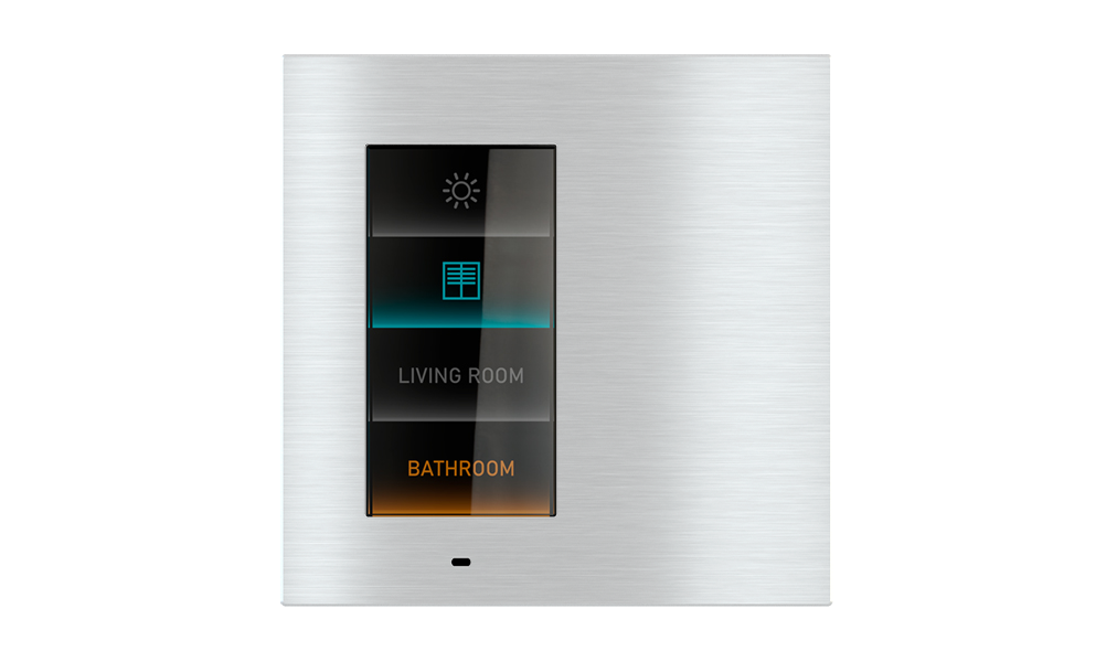 “Virtual” Pushbutton Signum - Deep Metal: Aluminum