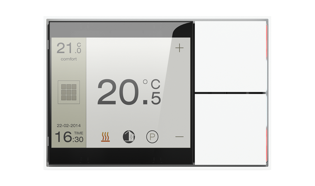 2 Butonlu Touch&See Ekranı EF2 - Teknopolimer: Saf Beyaz (RAL 9016) - GAR