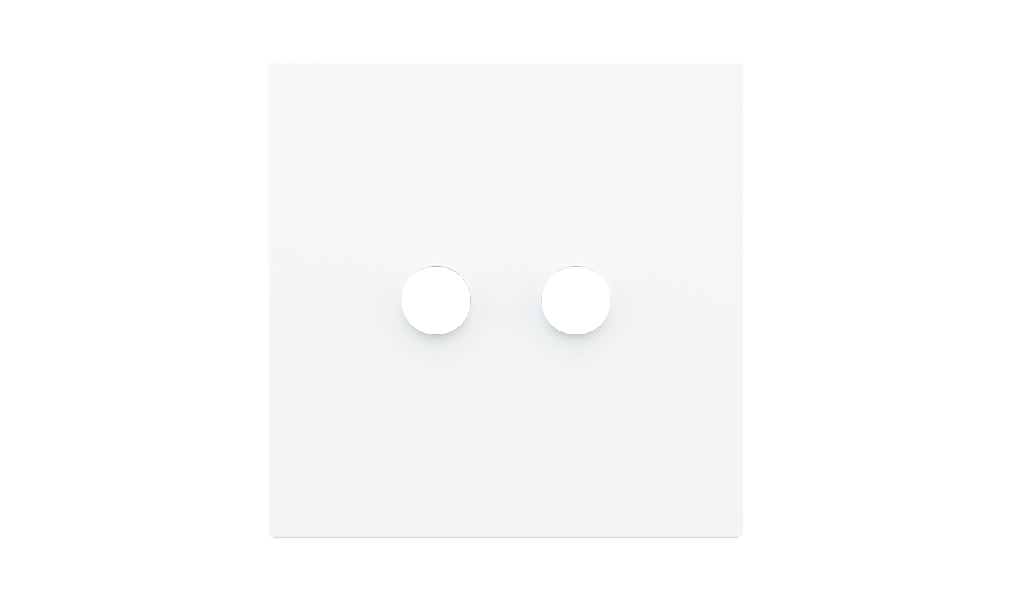 Magnetic square plate Proxima (2 keys push-button)