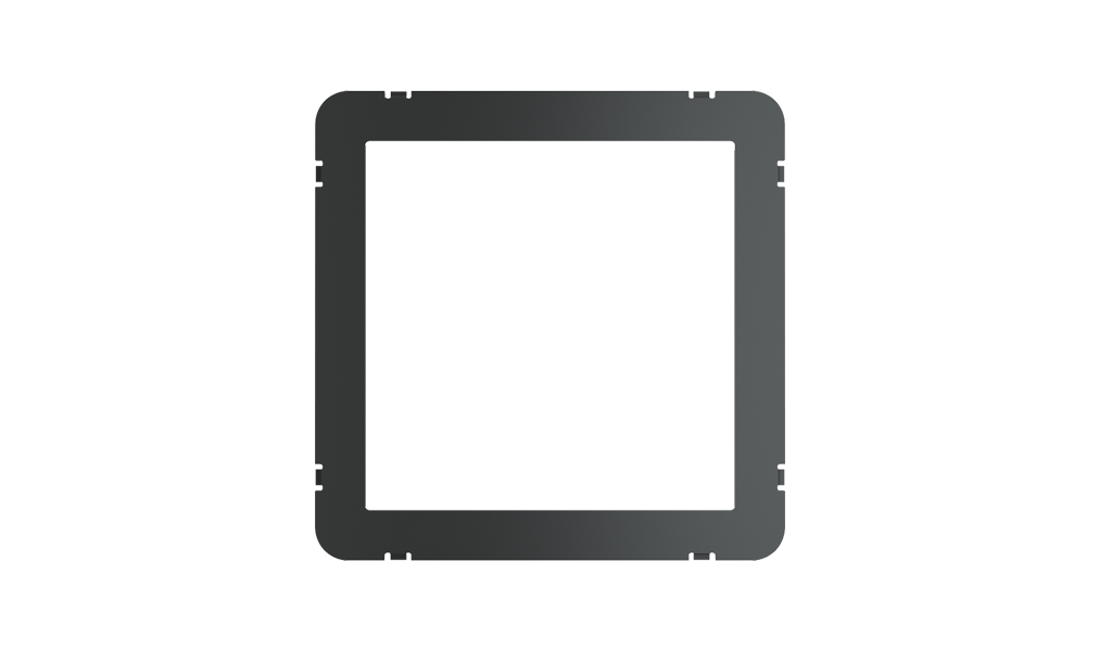 Plastic frame for power sockets compatibility with Waterproof Cover IP65