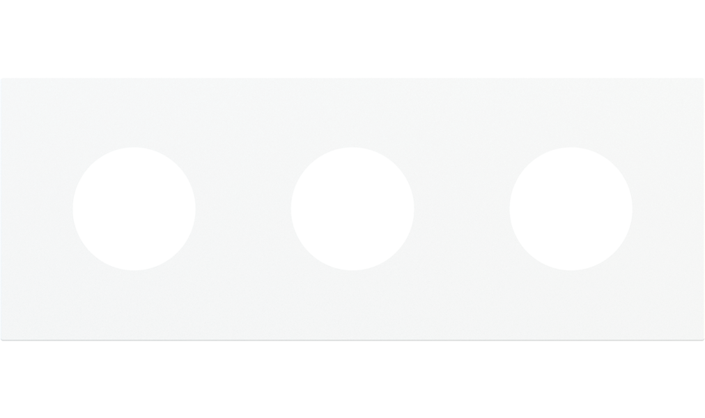 Metallic rectangular magnetic plate (Proxima) - 3 positions