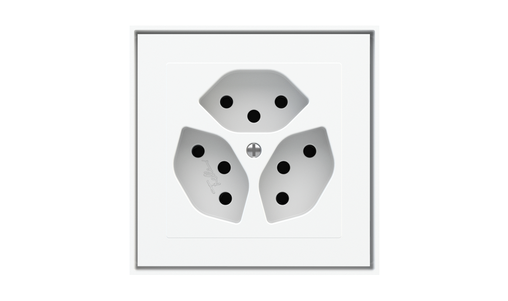 Square Plates and Frames for Power Sockets (60x60 mm Module)