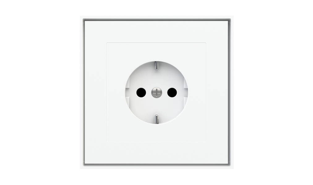 Square Plates and Frames for Power Sockets (55x55 mm Module)