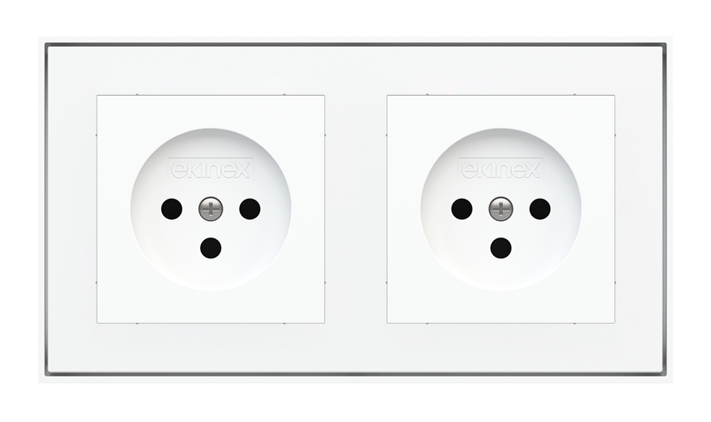 Socket Point for 2-Fold Plate (55x55 mm Modules) - IL