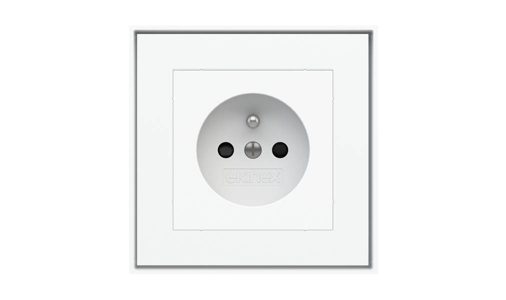 Square Socket Point (55x55 mm Module) - FR