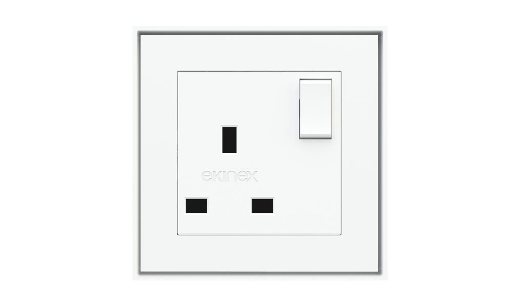 Square Socket Point (55x55 mm Module) - UK