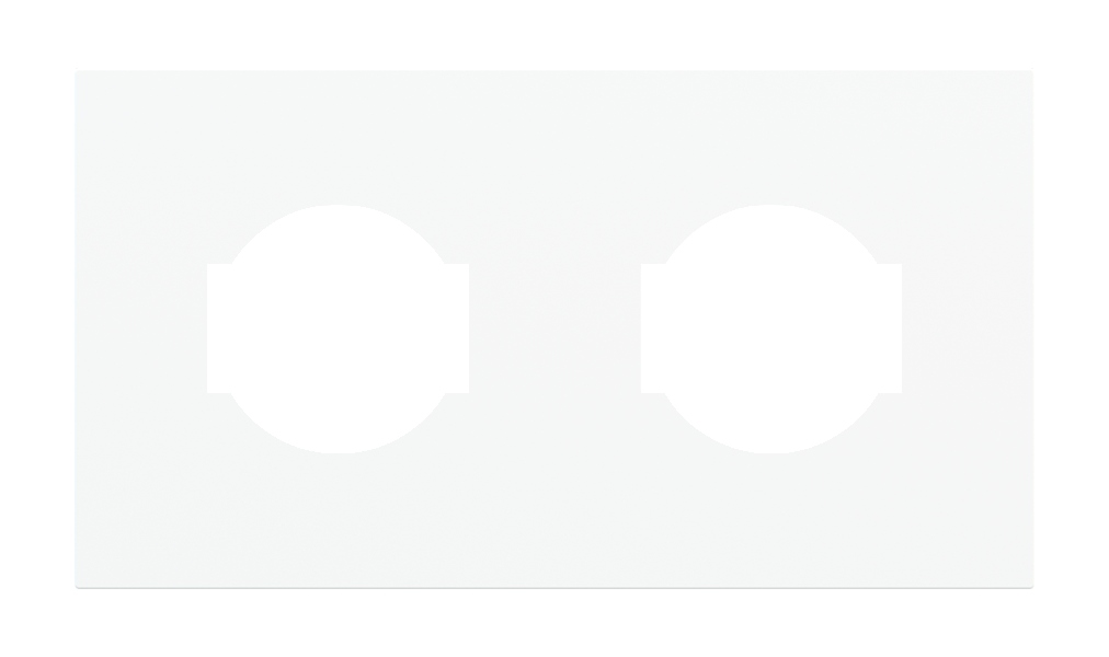 Magnetic rectangular 2-fold plate Proxima (IT socket)