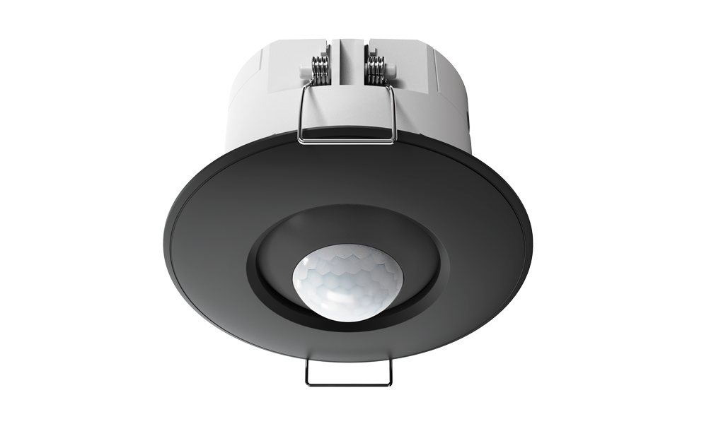 KNX Secure Multifunctional PIR Presence Sensor (Black)