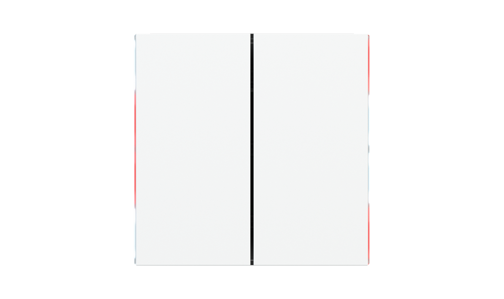 4-Fold Basic Pushbutton for Rectangular Wall-Box (3-Module, NO LED)